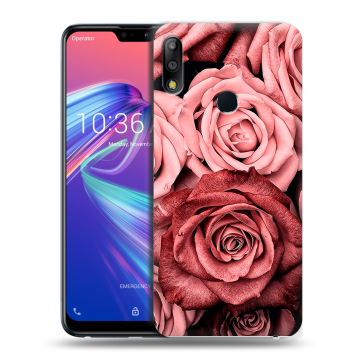 Силиконовый чехол на ASUS ZenFone Max Pro M2 с принтом Цветы розы Силиконовый чехол на ASUS ZenFone Max Pro M2 с принтом Цветы розы