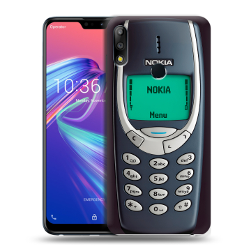 Силиконовый чехол на ASUS ZenFone Max Pro M2 с принтом Старый телефон Силиконовый чехол на ASUS ZenFone Max Pro M2 с принтом Старый телефон