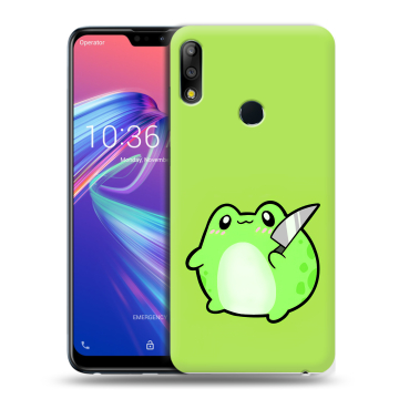 Силиконовый чехол на ASUS ZenFone Max Pro M2 с принтом Лягушенок