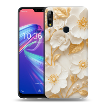 Силиконовый чехол на ASUS ZenFone Max Pro M2 с принтом Цветы