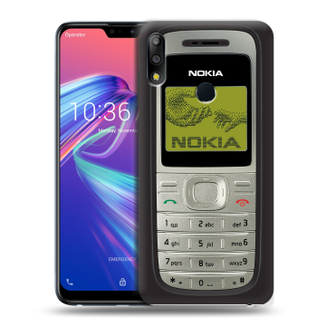 Силиконовый чехол на ASUS ZenFone Max Pro M2 с принтом Ретро Нокия