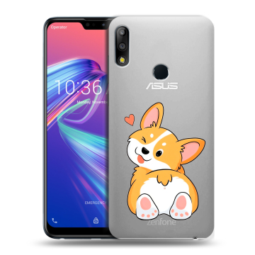 Силиконовый чехол на ASUS ZenFone Max Pro M2 с принтом Корги