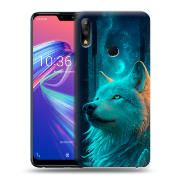 Силиконовый чехол на ASUS ZenFone Max Pro M2 с принтом бабочки саккура Силиконовый чехол на ASUS ZenFone Max Pro M2 с принтом бабочки саккура
