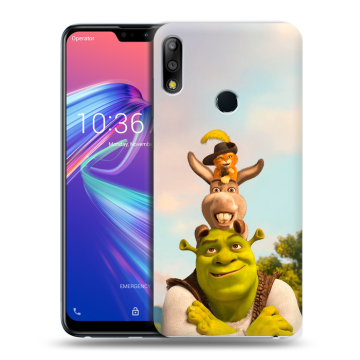 Силиконовый чехол на ASUS ZenFone Max Pro M2 с принтом Шрек Shrek