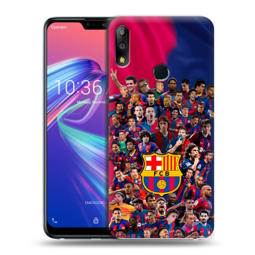 Силиконовый чехол на ASUS ZenFone Max Pro M2 с принтом Барселона Barcelona