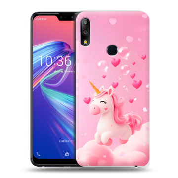 Силиконовый чехол на ASUS ZenFone Max Pro M2 с принтом Единорог Силиконовый чехол на ASUS ZenFone Max Pro M2 с принтом Единорог