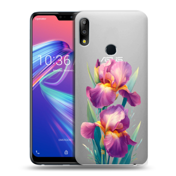 Силиконовый чехол на ASUS ZenFone Max Pro M2 с принтом Цветы орхидеи