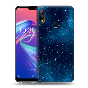 Силиконовый чехол на ASUS ZenFone Max Pro M2 с принтом Космос звезды