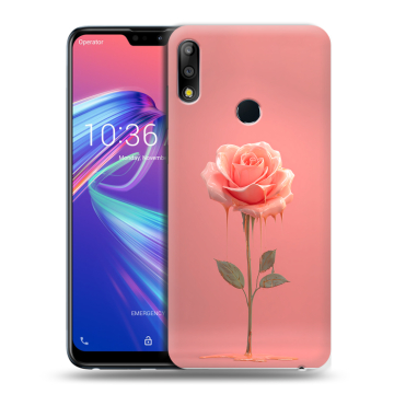 Силиконовый чехол на ASUS ZenFone Max Pro M2 с принтом Розовая роза