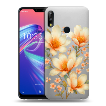 Силиконовый чехол на ASUS ZenFone Max Pro M2 с принтом Цветы