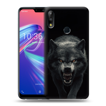 Силиконовый чехол на ASUS ZenFone Max Pro M2 с принтом Волк