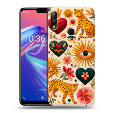 Силиконовый чехол на ASUS ZenFone Max Pro M2 с принтом Модный принт