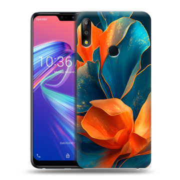 Силиконовый чехол на ASUS ZenFone Max Pro M2 с принтом Цветы