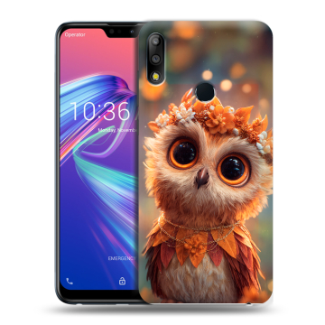 Силиконовый чехол на ASUS ZenFone Max Pro M2 с принтом Милая сова Силиконовый чехол на ASUS ZenFone Max Pro M2 с принтом Милая сова
