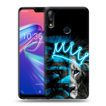Силиконовый чехол на ASUS ZenFone Max Pro M2 с принтом Король лев Силиконовый чехол на ASUS ZenFone Max Pro M2 с принтом Король лев