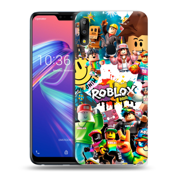 Силиконовый чехол на ASUS ZenFone Max Pro M2 с принтом Roblox Роблокс Силиконовый чехол на ASUS ZenFone Max Pro M2 с принтом Roblox Роблокс