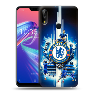 Силиконовый чехол на ASUS ZenFone Max Pro M2 с принтом Chelsea Челси Силиконовый чехол на ASUS ZenFone Max Pro M2 с принтом Chelsea Челси