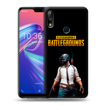 Силиконовый чехол на ASUS ZenFone Max Pro M2 с принтом PUGB ПАГБ