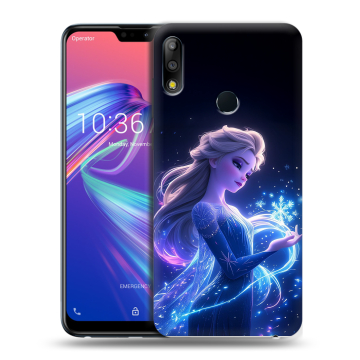 Силиконовый чехол на ASUS ZenFone Max Pro M2 с принтом Холодное сердце Frozen