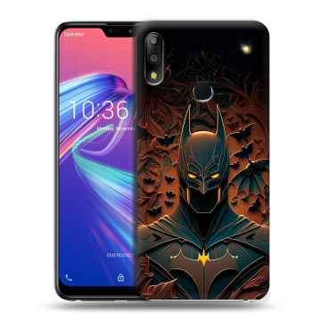 Силиконовый чехол на ASUS ZenFone Max Pro M2 с принтом Batman Бэтмен Силиконовый чехол на ASUS ZenFone Max Pro M2 с принтом Batman Бэтмен