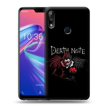 Силиконовый чехол на ASUS ZenFone Max Pro M2 с принтом Death note Тетрадь смерти