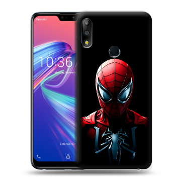 Силиконовый чехол на ASUS ZenFone Max Pro M2 с принтом Spiderman Человек паук