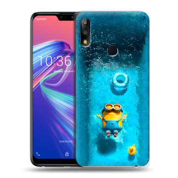 Силиконовый чехол на ASUS ZenFone Max Pro M2 с принтом Миньоны Силиконовый чехол на ASUS ZenFone Max Pro M2 с принтом Миньоны