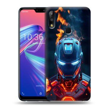 Силиконовый чехол на ASUS ZenFone Max Pro M2 с принтом IronMan Железный человек Силиконовый чехол на ASUS ZenFone Max Pro M2 с принтом IronMan Железный человек