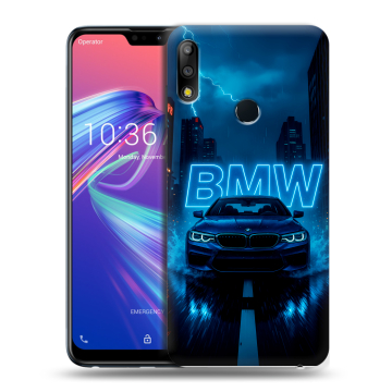Силиконовый чехол на ASUS ZenFone Max Pro M2 с принтом BMW БМВ Силиконовый чехол на ASUS ZenFone Max Pro M2 с принтом BMW БМВ