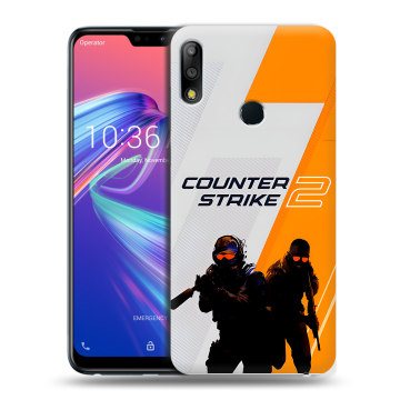 Силиконовый чехол на ASUS ZenFone Max Pro M2 с принтом Counter Strike
