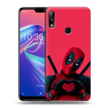 Силиконовый чехол на ASUS ZenFone Max Pro M2 с принтом Дедпул Deadpool Силиконовый чехол на ASUS ZenFone Max Pro M2 с принтом Дедпул Deadpool