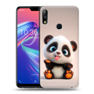 Силиконовый чехол на ASUS ZenFone Max Pro M2 с принтом милая панда