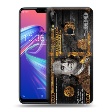 Силиконовый чехол на ASUS ZenFone Max Pro M2 с принтом Доллар деньги