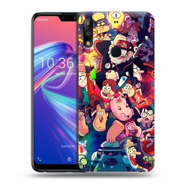 Силиконовый чехол на ASUS ZenFone Max Pro M2 с принтом Gravity Falls Гравити Фолз
