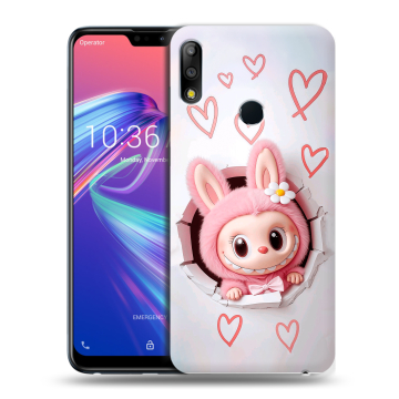 Силиконовый чехол на ASUS ZenFone Max Pro M2 с принтом Labubu Лабубу
