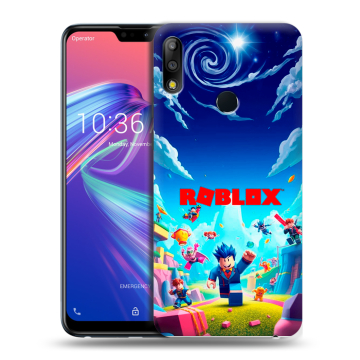 Силиконовый чехол на ASUS ZenFone Max Pro M2 с принтом Roblox Роблокс Силиконовый чехол на ASUS ZenFone Max Pro M2 с принтом Roblox Роблокс