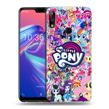 Силиконовый чехол на ASUS ZenFone Max Pro M2 с принтом My little pony Дружба чудо