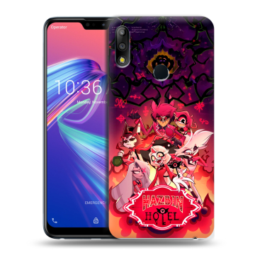Силиконовый чехол на ASUS ZenFone Max Pro M2 с принтом Hazbin Hotel Отель Хазбин