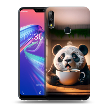 Силиконовый чехол на ASUS ZenFone Max Pro M2 с принтом смешная панда Силиконовый чехол на ASUS ZenFone Max Pro M2 с принтом смешная панда