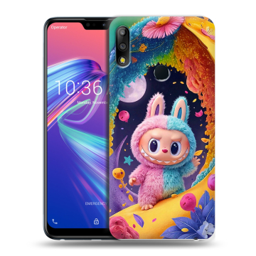 Силиконовый чехол на ASUS ZenFone Max Pro M2 с принтом Labubu Лабубу Силиконовый чехол на ASUS ZenFone Max Pro M2 с принтом Labubu Лабубу