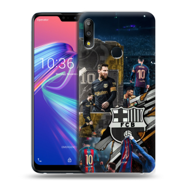 Силиконовый чехол на ASUS ZenFone Max Pro M2 с принтом Messi Barcelona Силиконовый чехол на ASUS ZenFone Max Pro M2 с принтом Messi Barcelona