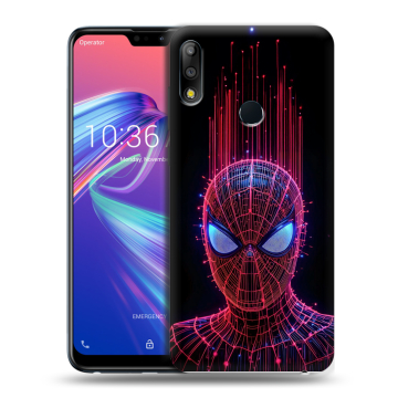 Силиконовый чехол на ASUS ZenFone Max Pro M2 с принтом Spiderman Человек паук