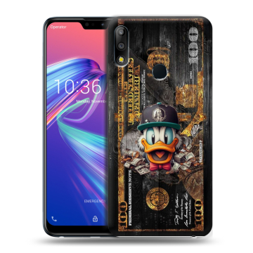 Силиконовый чехол на ASUS ZenFone Max Pro M2 с принтом Дональд Дак Доллар