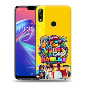Силиконовый чехол на ASUS ZenFone Max Pro M2 с принтом Roblox Роблокс Силиконовый чехол на ASUS ZenFone Max Pro M2 с принтом Roblox Роблокс