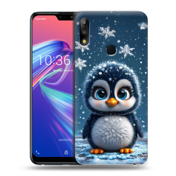 Силиконовый чехол на ASUS ZenFone Max Pro M2 с принтом Новый год Силиконовый чехол на ASUS ZenFone Max Pro M2 с принтом Новый год