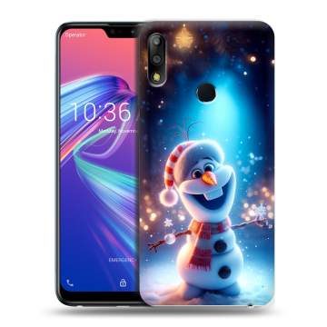 Силиконовый чехол на ASUS ZenFone Max Pro M2 с принтом Новый год Силиконовый чехол на ASUS ZenFone Max Pro M2 с принтом Новый год