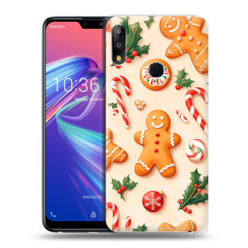 Силиконовый чехол на ASUS ZenFone Max Pro M2 с принтом Новый год Силиконовый чехол на ASUS ZenFone Max Pro M2 с принтом Новый год
