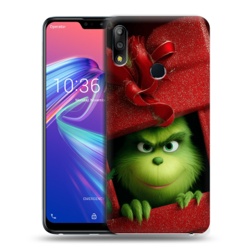 Силиконовый чехол на ASUS ZenFone Max Pro M2 с принтом Новый год Силиконовый чехол на ASUS ZenFone Max Pro M2 с принтом Новый год