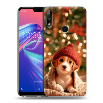 Силиконовый чехол на ASUS ZenFone Max Pro M2 с принтом Новый год Силиконовый чехол на ASUS ZenFone Max Pro M2 с принтом Новый год