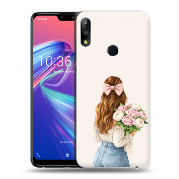 Силиконовый чехол на ASUS ZenFone Max Pro M2 с принтом женский